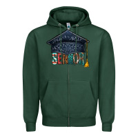 Sports Green senior 2023 graduation hat bbs Zipper Hoodie - BundleAndBundleShop