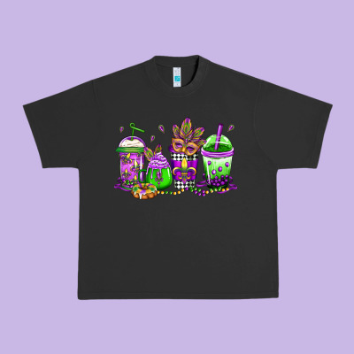 Mardi Gras Coffee Urban Heavy Tee Designed By Jasminsmagicworld