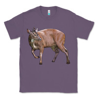 Lavender Red Brocket Buck Deer Classic Tee - LillyAllenDesigns