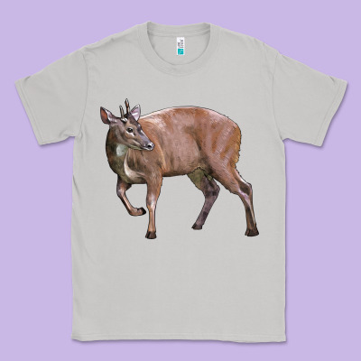 Red Brocket Buck Deer Classic Tee Designed By Lillyallendesigns