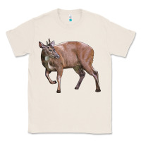 Natural Red Brocket Buck Deer Classic Tee - LillyAllenDesigns