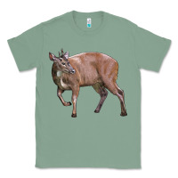 Sage Red Brocket Buck Deer Classic Tee - LillyAllenDesigns