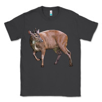 Smoke Red Brocket Buck Deer Classic Tee - LillyAllenDesigns