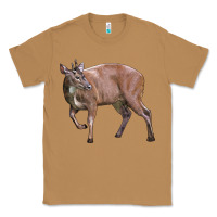 Toasted Coconut Red Brocket Buck Deer Classic Tee - LillyAllenDesigns