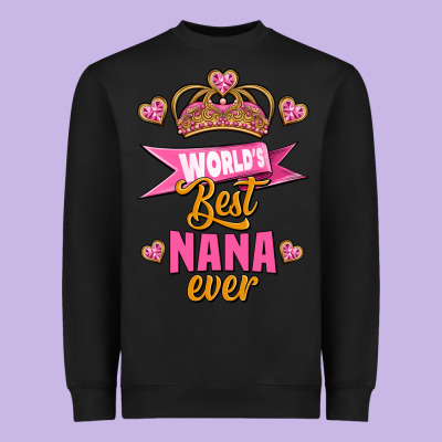 World's Best Nana Ever Heavyweight Sweatshirt Designed By Jasminsmagicworld