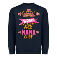 Navy world's best nana ever Heavyweight Sweatshirt - Jasminsmagicworld