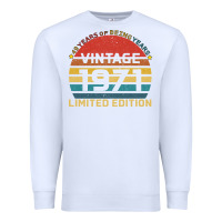 White Vintage 1971 Limited Premium Sweatshirt - Bettercallsaul