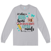 Moon Dust it takes a big hearts to helps shape little minds Long Sleeve Tee - MaliasSmallBusiness