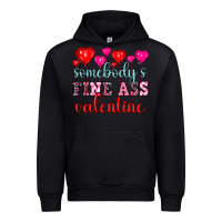 Black somebody's fine ass valentine Urban Hoodie - OliviaCreatesArt