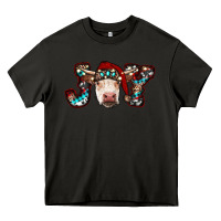 Asphalt christmas joy cow Heavy Core Tee - RanaPortraitStore