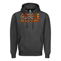 Charcoal Heather gobble til you wobble bbs Zipper Hoodie - BundleAndBundleShop