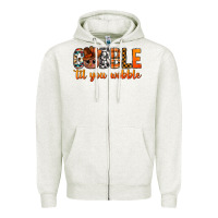 Oatmeal Heather gobble til you wobble bbs Zipper Hoodie - BundleAndBundleShop