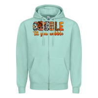 Seafoam gobble til you wobble bbs Zipper Hoodie - BundleAndBundleShop