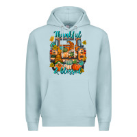 Blue Mist Thankful Blessed Premium Hoodie - texasbilliewilder