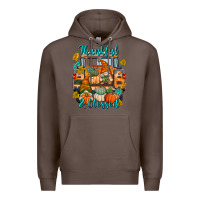 Coffee Thankful Blessed Premium Hoodie - texasbilliewilder
