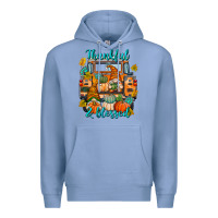 Colony Blue Thankful Blessed Premium Hoodie - texasbilliewilder