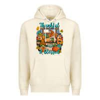 Sandshell Thankful Blessed Premium Hoodie - texasbilliewilder