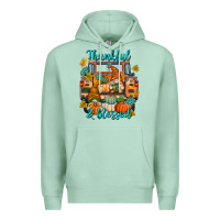Seafoam Thankful Blessed Premium Hoodie - texasbilliewilder
