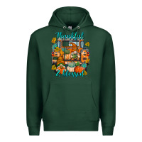 Sports Green Thankful Blessed Premium Hoodie - texasbilliewilder