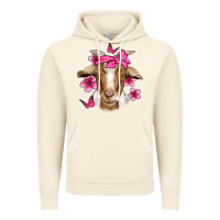 Vintage Artic pink floral bandana goat Vintage Hoodie - Jasminsmagicworld