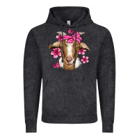 Vintage Black pink floral bandana goat Vintage Hoodie - Jasminsmagicworld