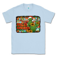 Dusty Blue feliz navidad merry christmas cactus Classic Tee - Jasminsmagicworld