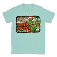 Seafoam feliz navidad merry christmas cactus Classic Tee - Jasminsmagicworld