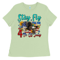 Matcha stay fly for the 4 th of july Ladies Tee - Zillion Design Studio