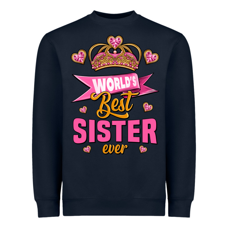 World's Best Sister Ever Heavyweight Sweatshirt by Jasminsmagicworld | Teevron