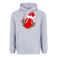 Heather Grey Christmas Football Heavyweight Hoodie - Bettercallsaul