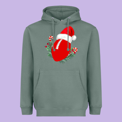 Christmas Football Heavyweight Hoodie Designed By Bettercallsaul