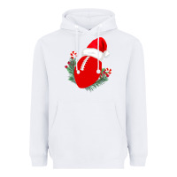 White Christmas Football Heavyweight Hoodie - Bettercallsaul
