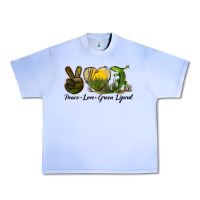 Peace Love Green Lizard Urban Heavy Tee | Teevron