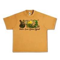 Peanut Butter peace love green lizard Urban Heavy Tee - LillyAllenDesigns