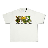 Pistachio peace love green lizard Urban Heavy Tee - LillyAllenDesigns