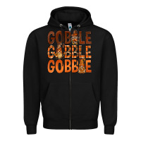 Black gobble with gnomies bbs Zipper Hoodie - BundleAndBundleShop