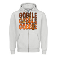 Dove Grey gobble with gnomies bbs Zipper Hoodie - BundleAndBundleShop