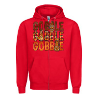 Red gobble with gnomies bbs Zipper Hoodie - BundleAndBundleShop