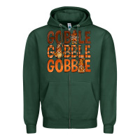 Sports Green gobble with gnomies bbs Zipper Hoodie - BundleAndBundleShop