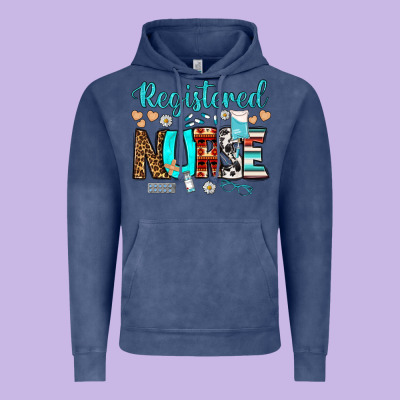 Registered Nurse Vintage Hoodie Designed By Bundleandbundleshop