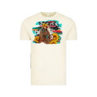 Vintage Arctic horse with sunflowers Vintage Tee - Artiststas