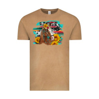 Vintage Camel horse with sunflowers Vintage Tee - Artiststas