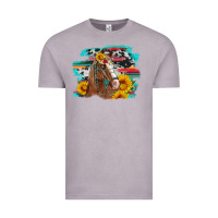 Vintage Zinc horse with sunflowers Vintage Tee - Artiststas