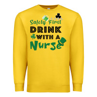 Lemon Safety First Drink With A Nurse Premium Sweatshirt - Bettercallsaul