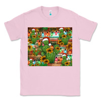 Bubblegum Pink feliz navidad merry christmas cactus tumbler Classic Tee - Jasminsmagicworld