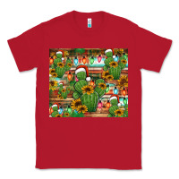 Red feliz navidad merry christmas cactus tumbler Classic Tee - Jasminsmagicworld