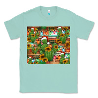 Seafoam feliz navidad merry christmas cactus tumbler Classic Tee - Jasminsmagicworld