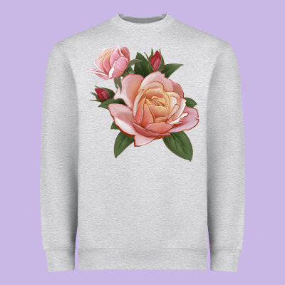 State Of Grace Rose Heavyweight Sweatshirt Designed By Lillyallendesigns