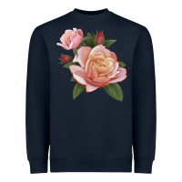 Navy State Of Grace Rose Heavyweight Sweatshirt - LillyAllenDesigns