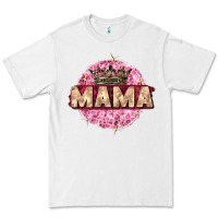 White mama with round leopard Premium Tee - Zillion Design Studio